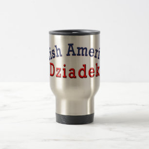 Taza De Viaje Dziadek estadounidense polaco