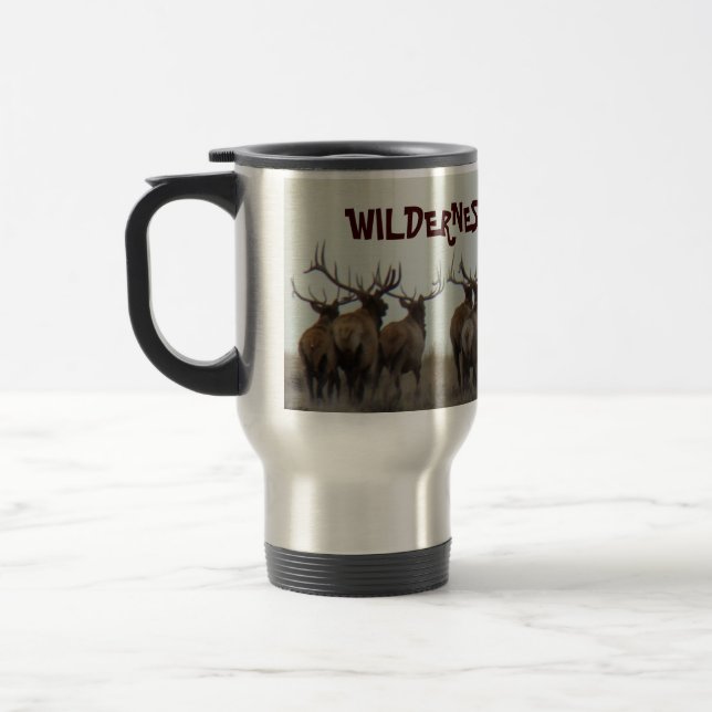 Taza De Viaje E17 Alce Toro Corriendo (Izquierda)