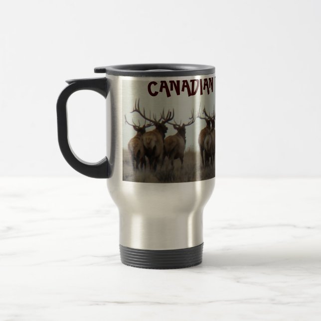 Taza De Viaje E17 Alce Toro Corriendo (Izquierda)