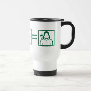Taza De Viaje Ecuación verde de la flecha de la flecha el  