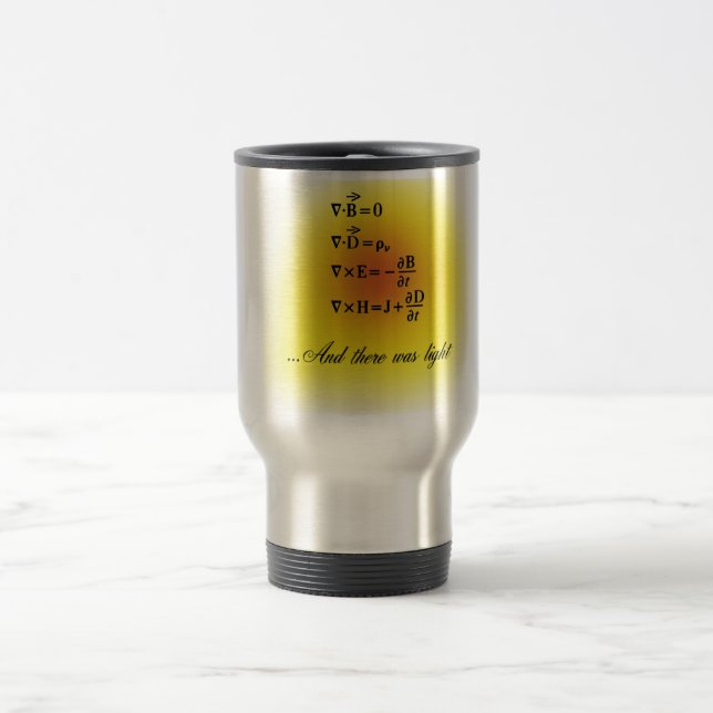 Taza De Viaje Ecuaciones del maxwell (Centro)