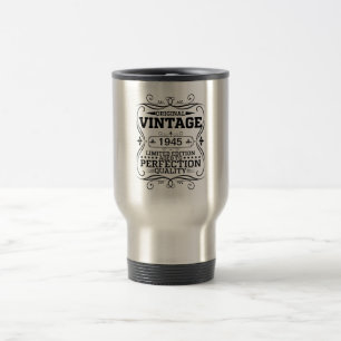 Taza De Viaje Edición Vintage 1945 Cumpleaños 80 Envejecido a la
