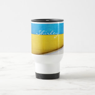 Taza De Viaje Edificio destrozado-Resumen mínimo de STaylor