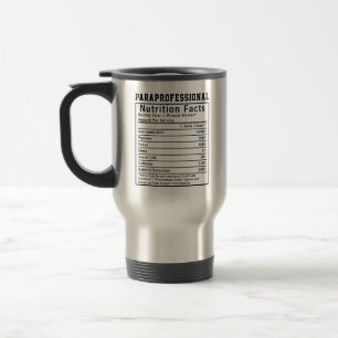 Taza De Viaje Educador Divertido de Datos Nutricionales para Per