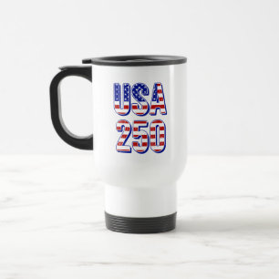 Taza De Viaje EE. UU. 250 Aniversario 1776-2026 Patriótico Ameri