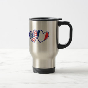Taza De Viaje EEUU—Francia-amor
