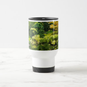 Taza De Viaje Efecto de pintura de jardín japonés paisaje