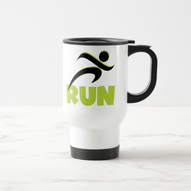 Taza De Viaje Ejecutar Fitness Run Green (Derecha)
