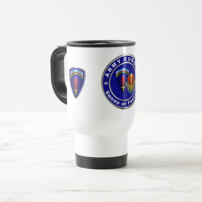 Taza De Viaje Ejército Europa USAREUR (Anverso izquierdo)