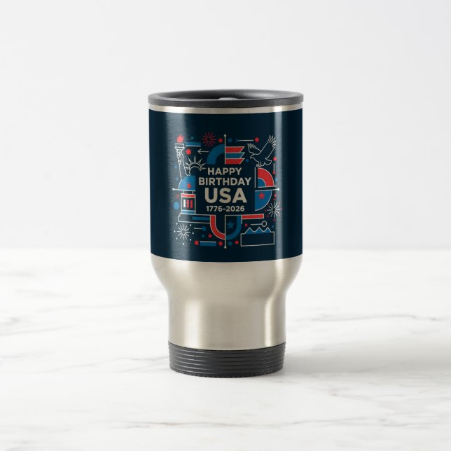 Taza De Viaje El 250 aniversario de los Estados Unidos (Centro)