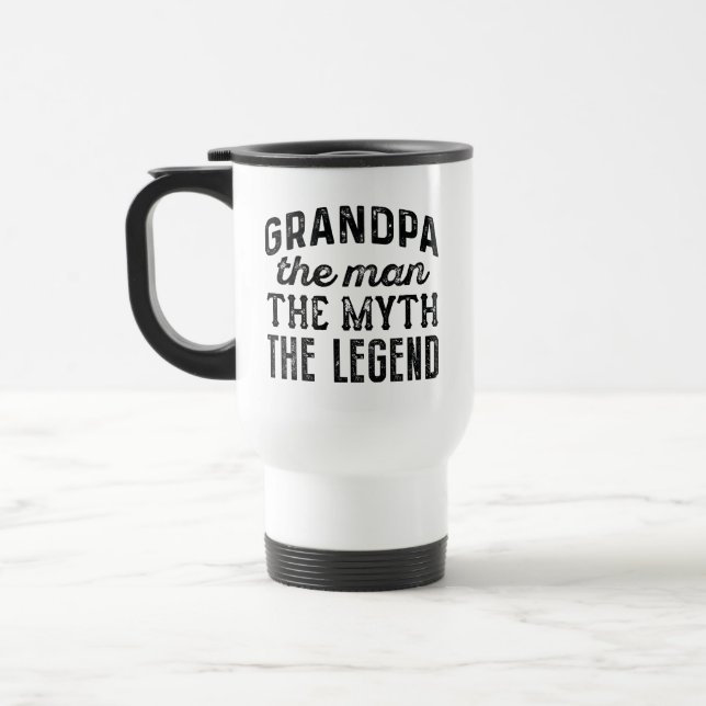 Taza De Viaje El Abuelo El Hombre El Mito La Leyenda (Izquierda)