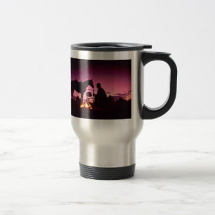 Taza De Viaje El acampar salvaje del oeste