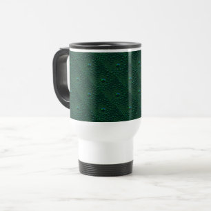 Taza De Viaje El agua cae sobre el Metalizado verde