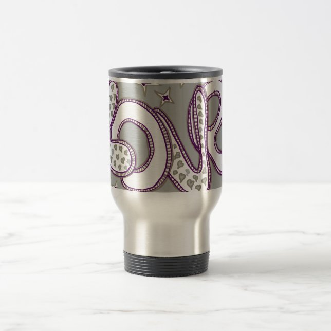 Taza De Viaje El amor al estilo de los años 60 (Centro)