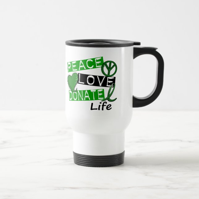 TAZA DE VIAJE EL AMOR DE LA PAZ DONA VIDA (Derecha)