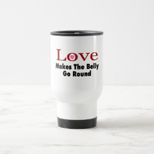 Taza De Viaje El amor hace que el Belly va alrededor