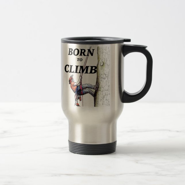 Taza De Viaje El arborista cirujano Chainsaw presente navidades (Derecha)