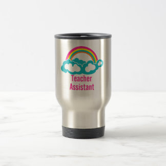 Taza De Viaje El arcoiris nublado de asistente del profesor