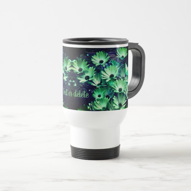 Taza De Viaje El arte de las flores africanas se personaliza (Anverso derecho)