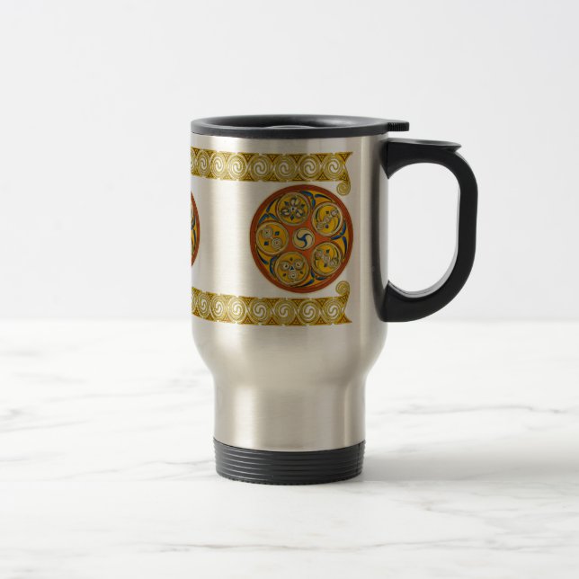 Taza De Viaje El arte espiral céltico asalta, el diseño #2 de (Derecha)