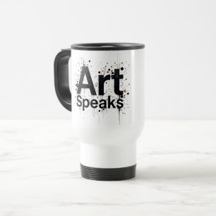 Taza De Viaje El arte hablaArte Inspirador elegante