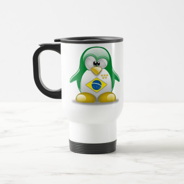 Taza De Viaje El Brasil Tux (Izquierda)