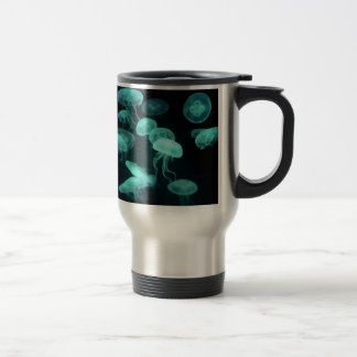 Taza De Viaje el brillar intensamente de los pescados de jalea