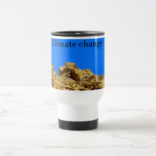 Taza De Viaje El cambio climático cuida el medio ambiente