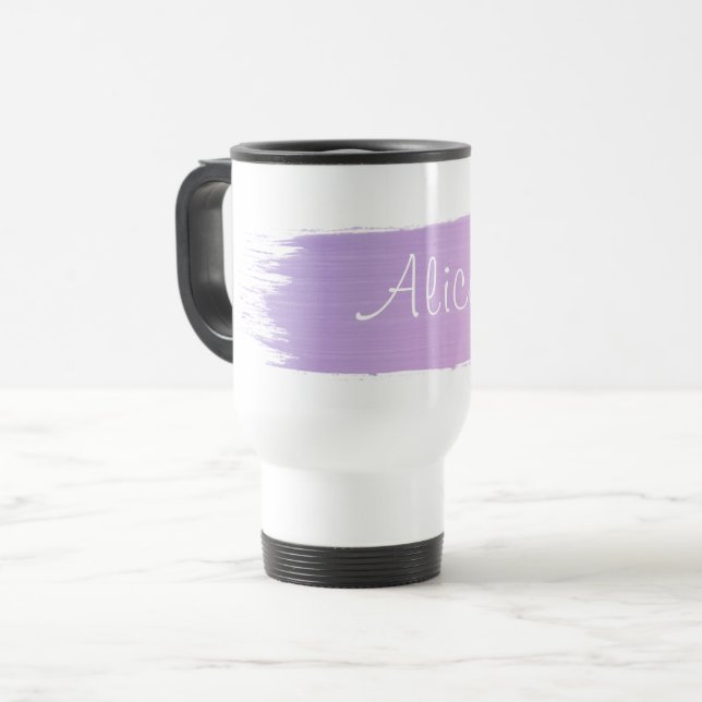 Taza De Viaje El cepillo abstracto frota ligeramente el elemento (Anverso izquierdo)