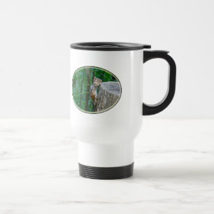 Taza De Viaje El Chipmunk del Este en Stump