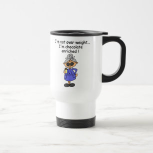Taza De Viaje El chocolate enriqueció humor