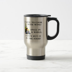 Taza De Viaje El cocinar con el vino