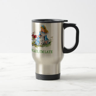 Taza De Viaje El conejo blanco acomete por Alicia, "yo es