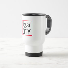 Taza De Viaje El corazón de la ciudad de los viajes y desplazami