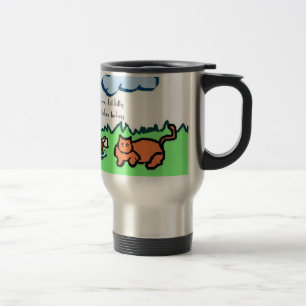 Taza De Viaje el cowandcat, vaca gorda contra ganador gordo del