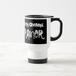 Taza De Viaje El cráneo más fresco V07J de la cebra del