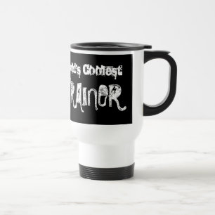 Taza De Viaje El cráneo más fresco V07J de la cebra del