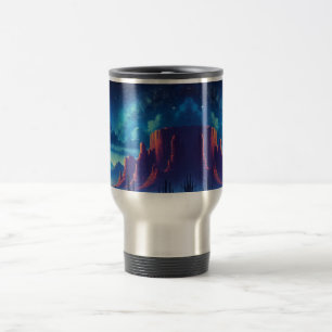 Taza De Viaje El desierto de noche al suroeste
