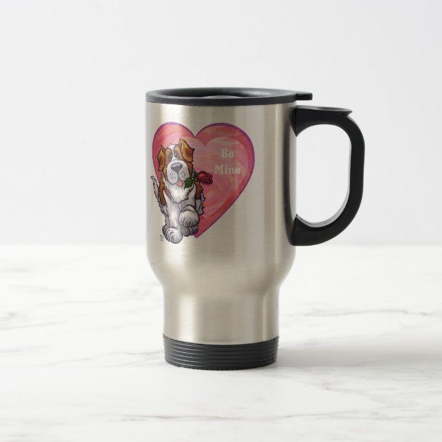 Taza De Viaje El día de San Valentín de St. Bernard (Derecha)