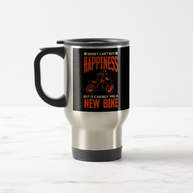 Taza De Viaje El dinero no puede comprar la felicidad sino la mo (Izquierda)