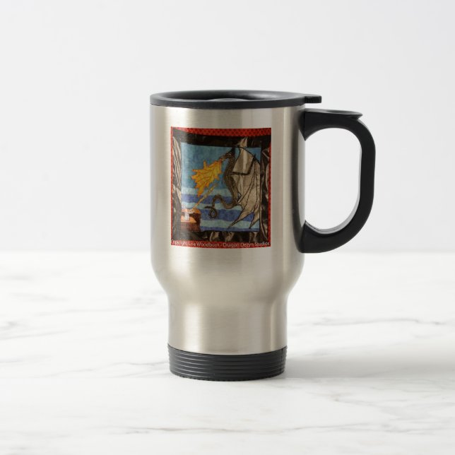 Taza De Viaje El "dragón negro y Mage" acolcharon serie de los (Derecha)