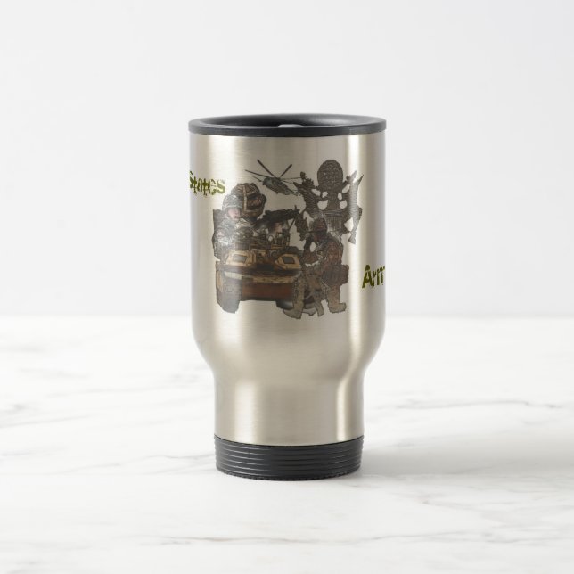 Taza De Viaje El ejército, Estados Unidos asalta (Centro)