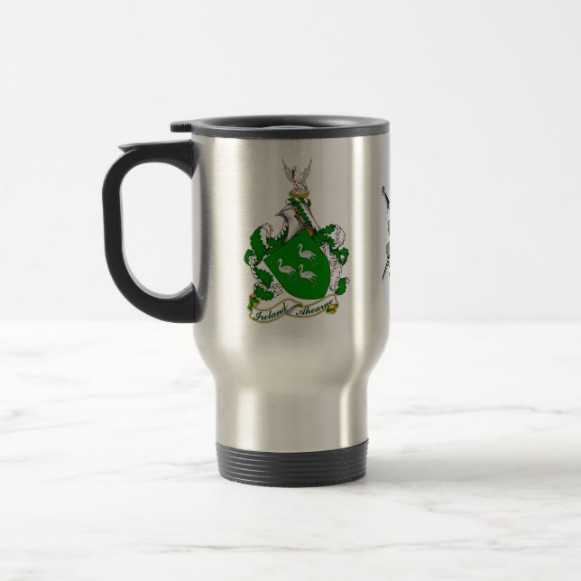 Taza De Viaje El escudo de armas de Irlanda en el cielo personal (Izquierda)