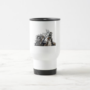 Taza De Viaje El esqueleto y la novia del cadáver.