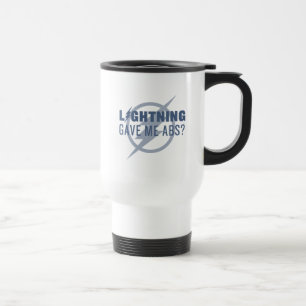 Taza De Viaje El Flash   "Rayos me dieron abs?"