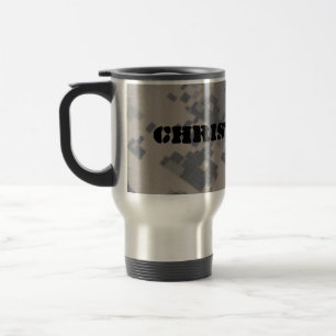 Taza De Viaje El fondo militar del estilo, personaliza