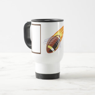 Taza De Viaje El Fútbol en Llamas -