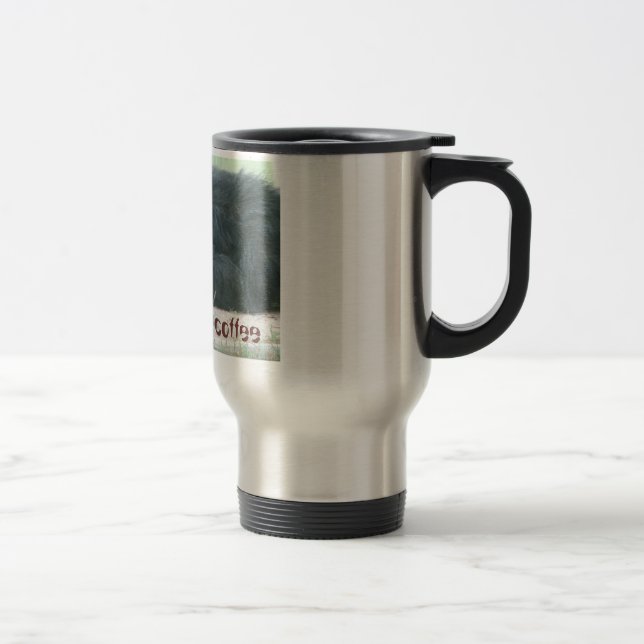 Taza De Viaje El gorila adulto, necesidad… tiene… café (Derecha)