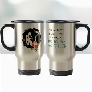 Taza De Viaje El gracioso Tigre Kung Fu Día del Padre Regalo de