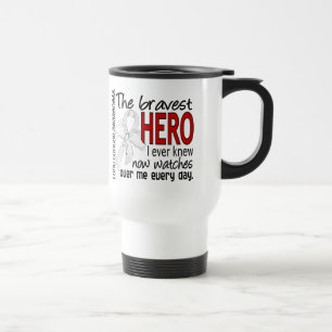 Taza De Viaje El héroe más valiente conocía nunca al cáncer 